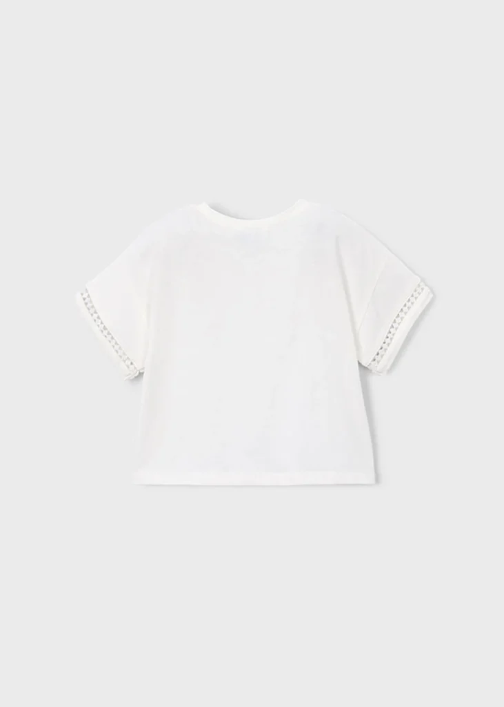 mayoral Μπλουζα κοντομ κομπος 26 3012 82 Ροζ ανοιχτό