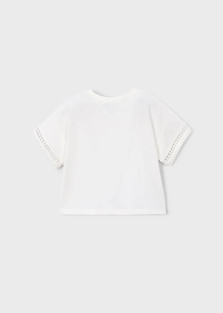 mayoral Μπλουζα κοντομ κομπος 26 3012 82 Ροζ ανοιχτό