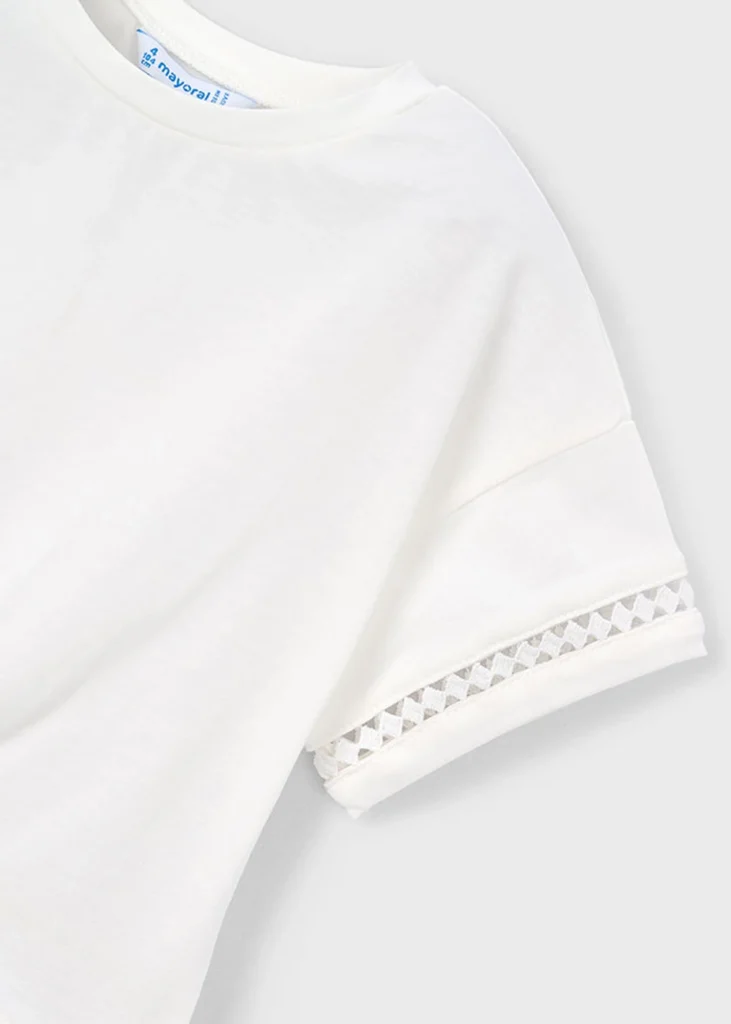 mayoral Μπλουζα κοντομ κομπος 26 3012 82 Ροζ ανοιχτό