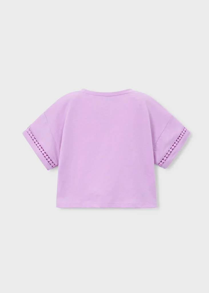 mayoral Μπλουζα κοντομ κομπος 26 3012 82 Ροζ ανοιχτό