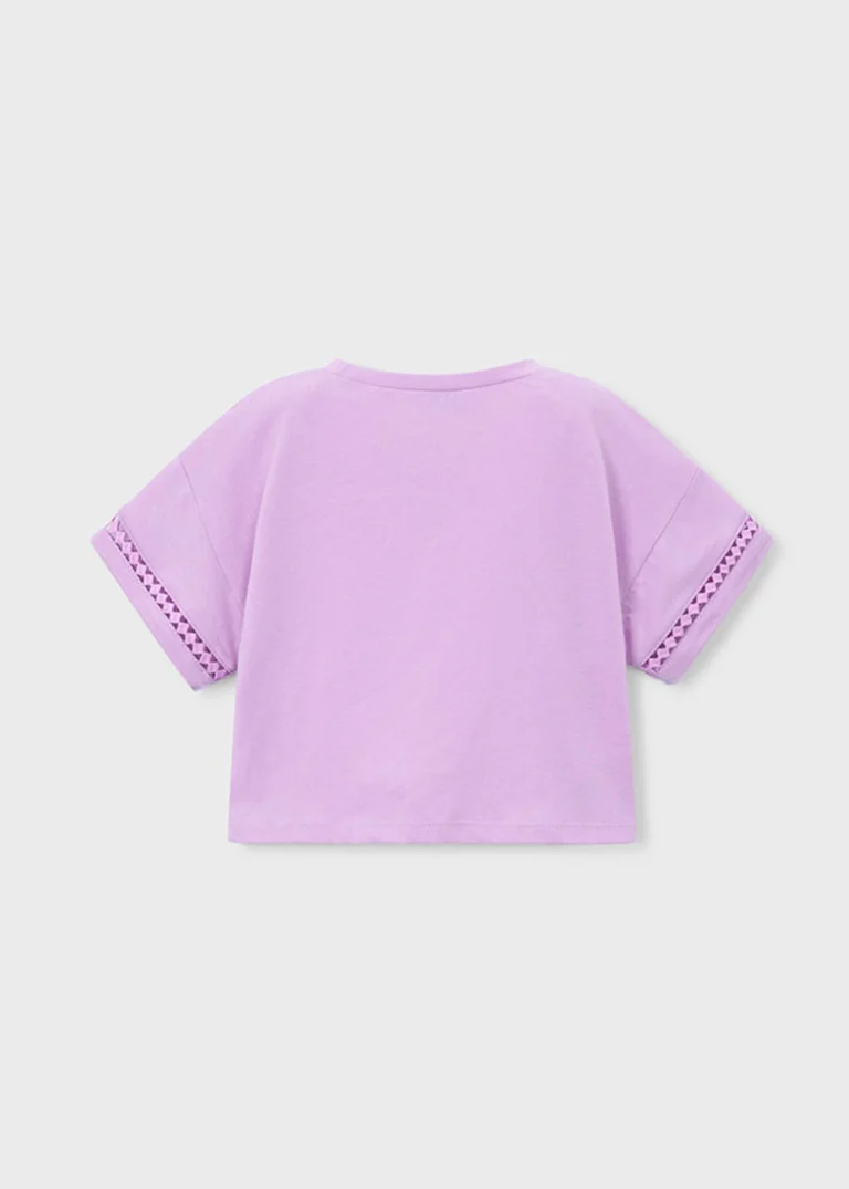 mayoral Μπλουζα κοντομ κομπος 26 3012 82 Ροζ ανοιχτό