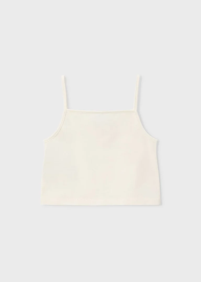 mayoral Μπλουζα κοντ/κη 2 τεμ crochet 26 3015 88 Μπεζ ανοιχτό