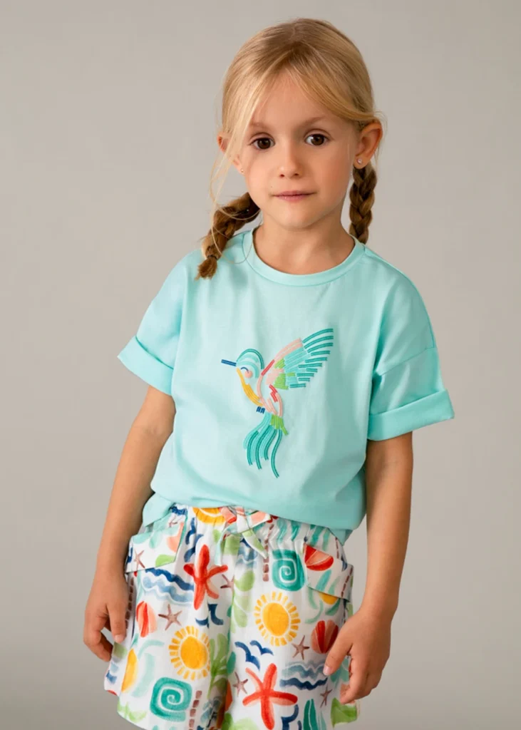 mayoral Μπλουζα κοντομανικη 26 3016 21 Λευκό / Κόκκινο