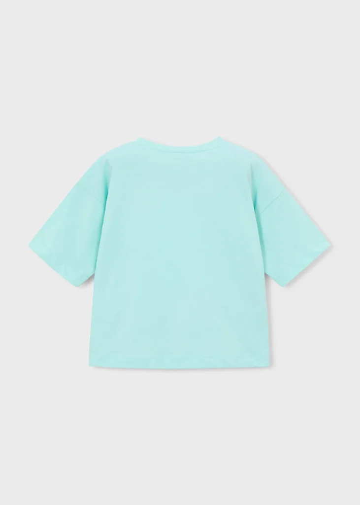 mayoral Μπλουζα κοντομανικη 26 3016 21 Λευκό / Κόκκινο