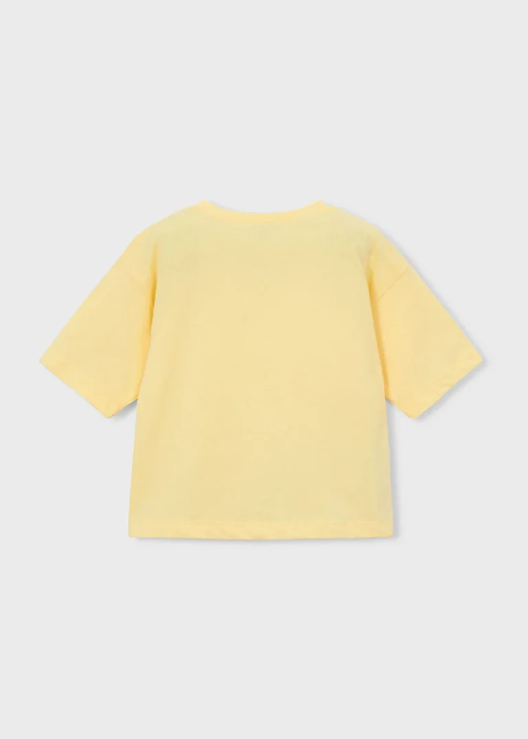 mayoral Μπλουζα κοντομανικη 26 3016 21 Λευκό / Κόκκινο