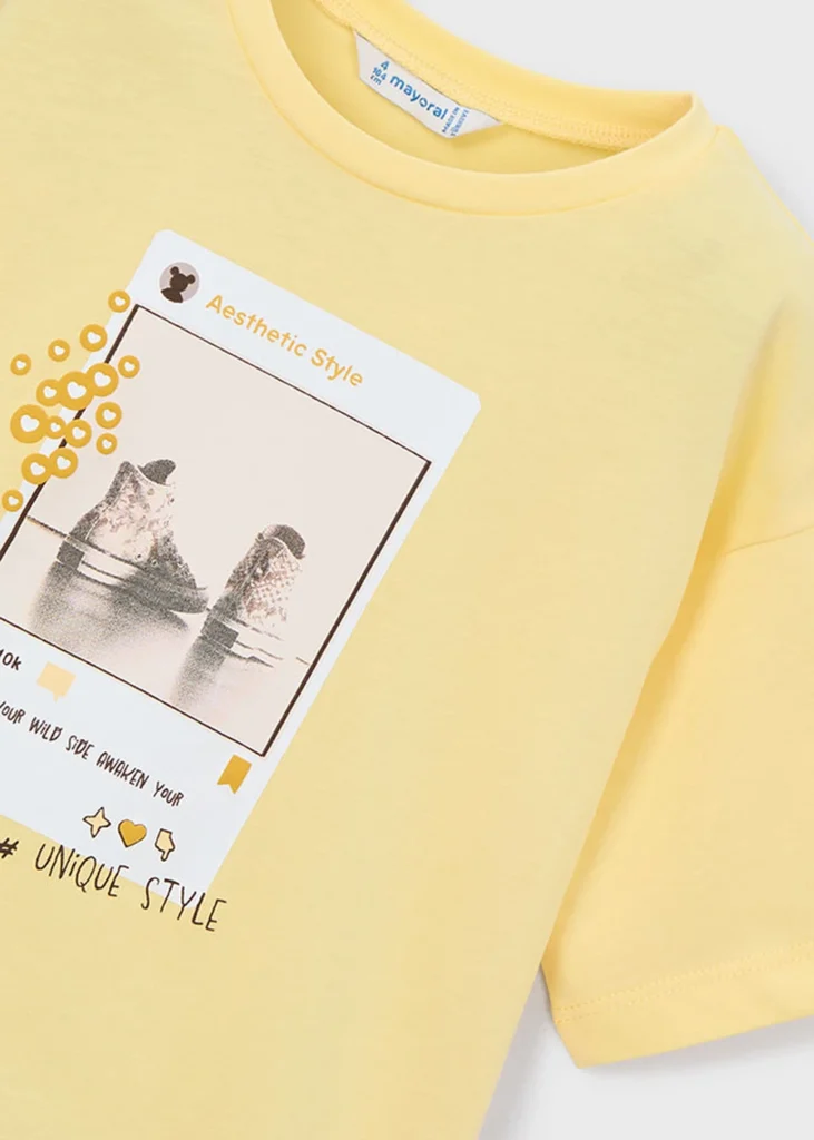 mayoral Μπλουζα κοντομανικη 26 3016 21 Λευκό / Κόκκινο