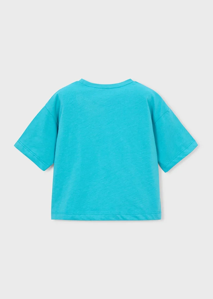 mayoral Μπλουζα κοντομανικη 26 3016 21 Λευκό / Κόκκινο