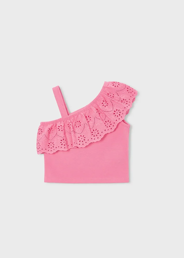 mayoral Μπλουζα τιραντες διατρητη 26 3022 20 Εκρού