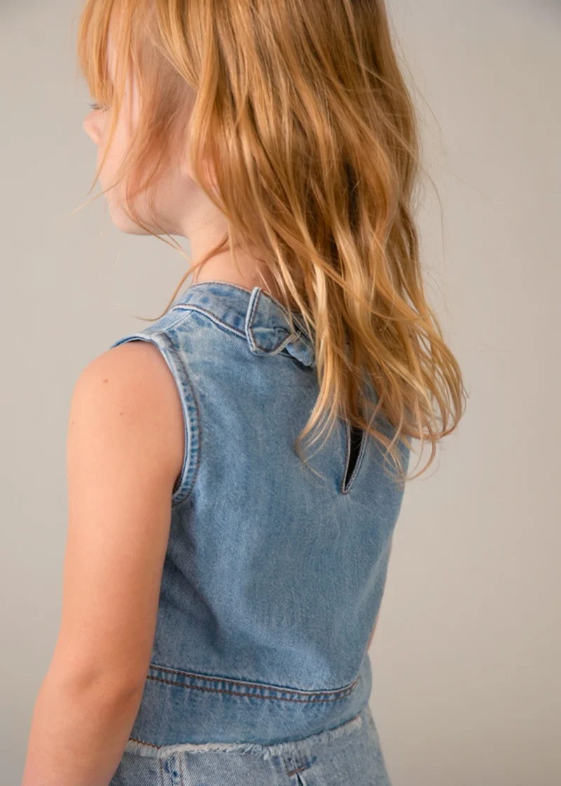 mayoral Τοπ denim φαρδυ 26 3030 54 Πετροπλυμένο Τζιν