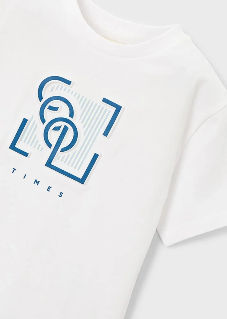 mayoral Μπλουζα κοντ/κη αναγλυφη 26 3058 22 Μπλε σκούρο