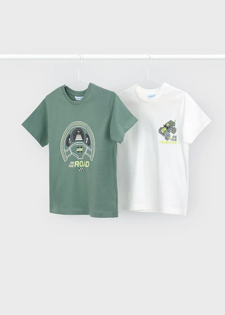 mayoral Σετ 2 μπλουζακια 26 3063 61 Ροδακινί