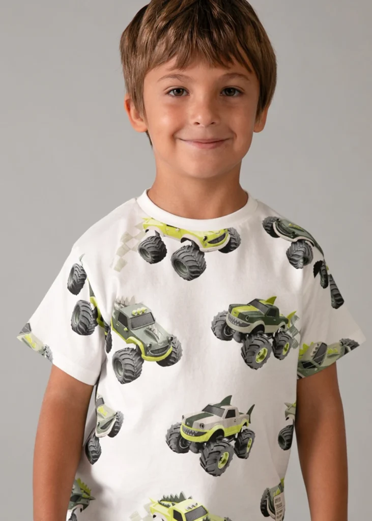 mayoral Μπλουζα κοντομανικη σταμπωτη 26 3068 67 Στάμπα αμάξι