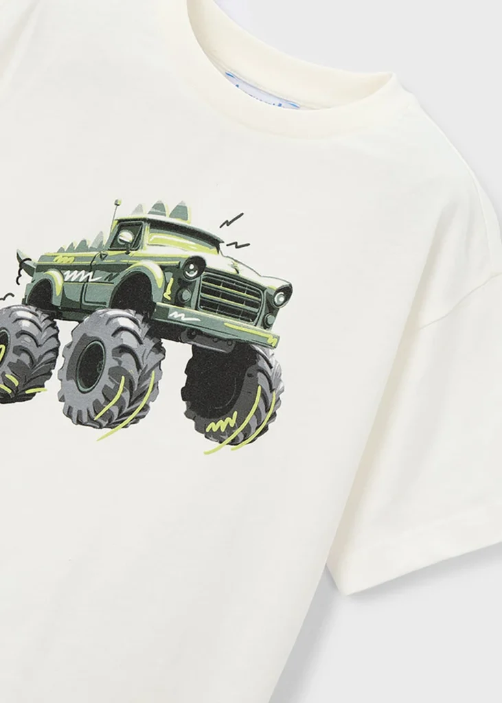 mayoral Μπλουζα κοντομανικη φορτηγο 26 3069 48 Κρεμ