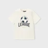 mayoral Μπλουζα κοντομανικη league 26 3074 69 Κρεμ