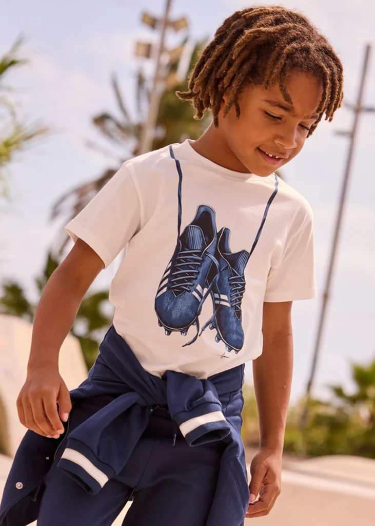 mayoral Μπλουζα κοντομανικη παπουτσια 26 3075 74 Κρεμ