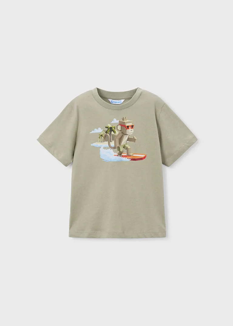 mayoral Μπλουζα κοντομ φορμα surf 26 3077 82 Κρεμ