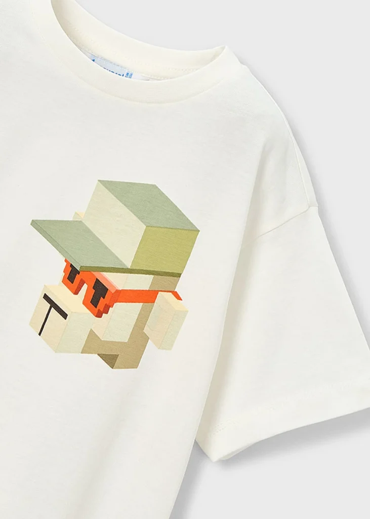 mayoral Μπλουζα κοντομαν mix and matc 26 3078 73 Πράσινο