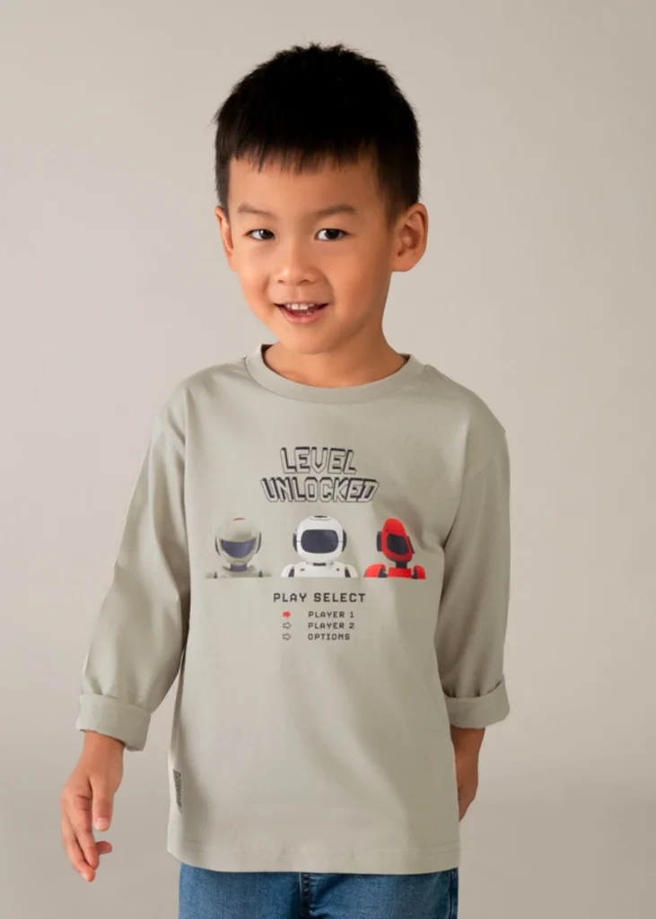 mayoral Μπλουζα μακρυμανικη ρομποτ 26 3084 19 Μπεζ