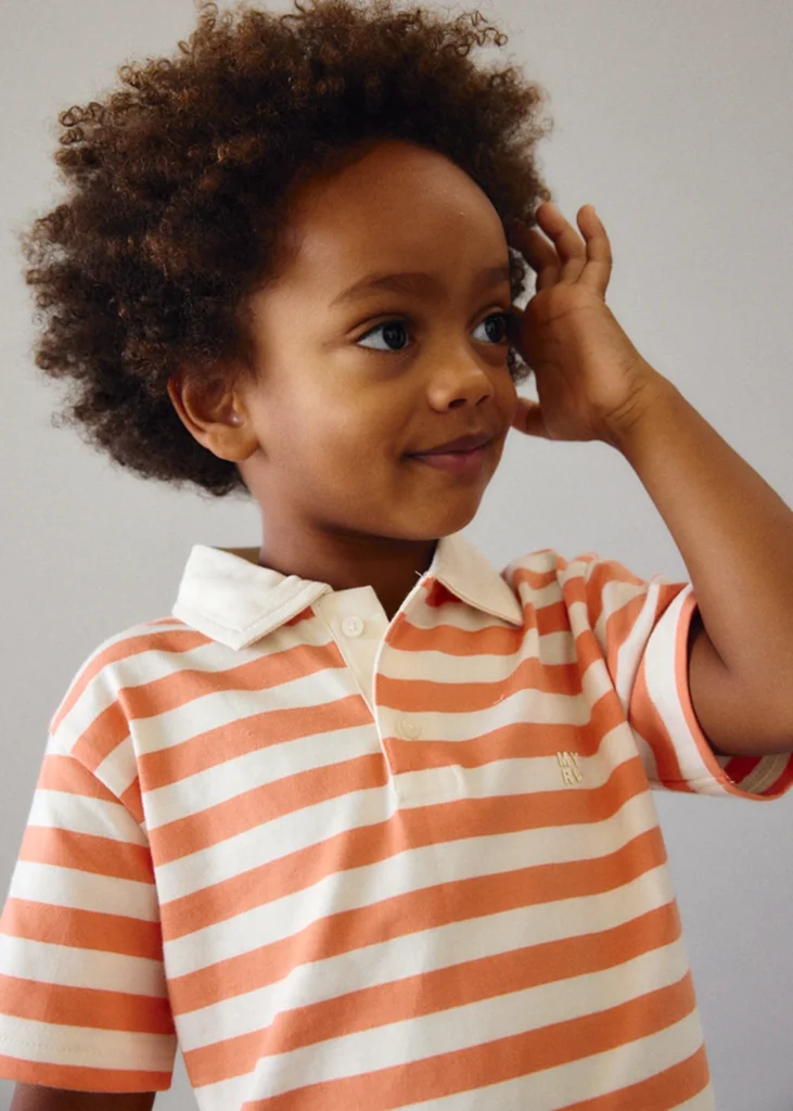 mayoral Πολο κοντομανικο Ριγέ 26 3110 45 Πορτοκαλί