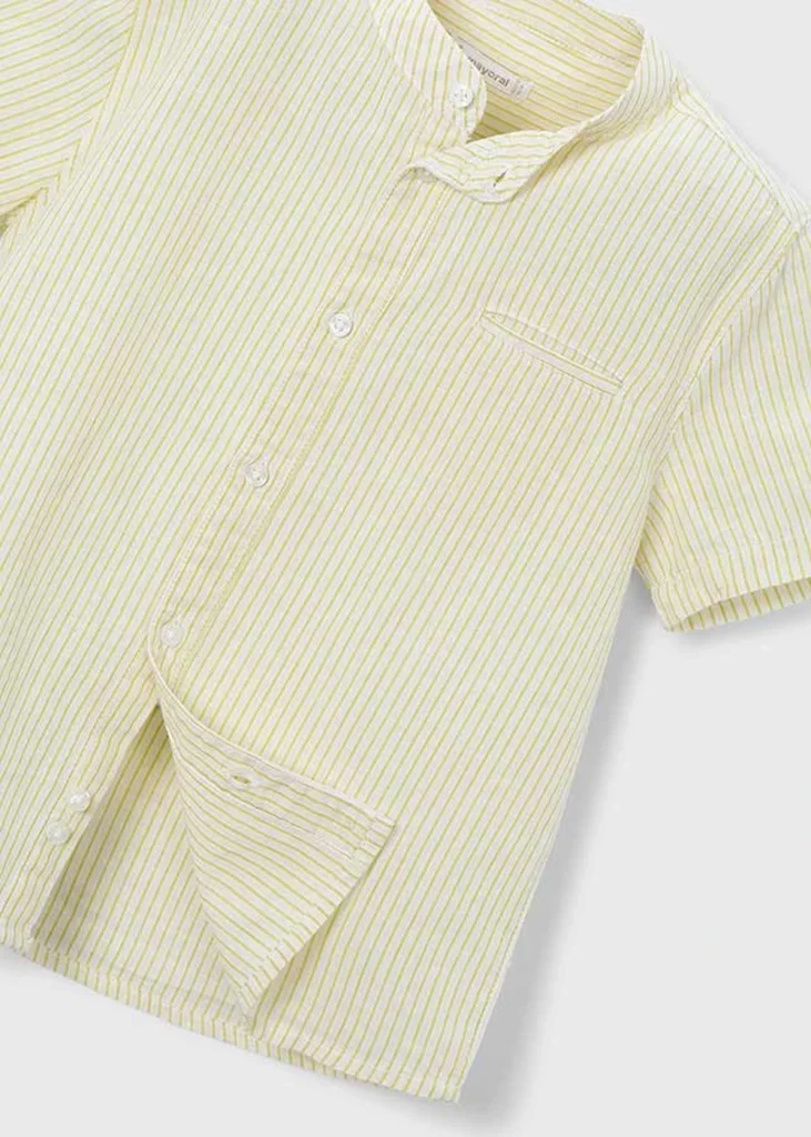 mayoral Πουκαμισο κοντ/κο μαο λινο 26 3113 15 Λαδί