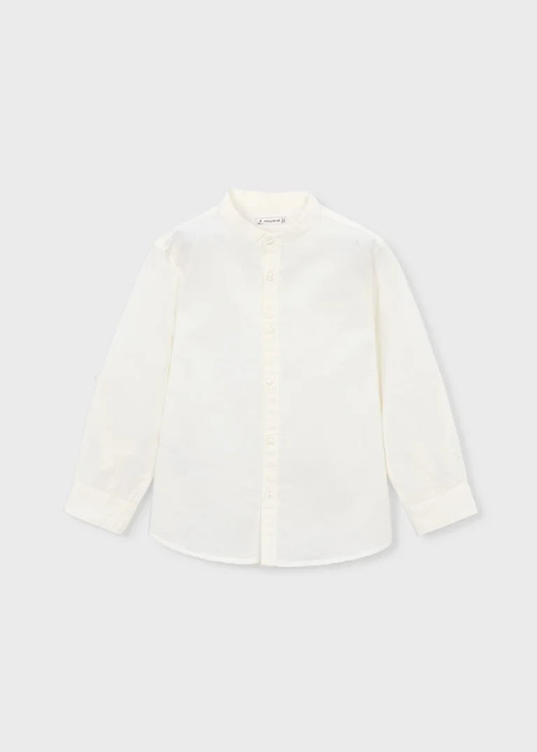 mayoral Πουκαμισο μακ/κο γιακας μαο λ 26 3118 30 Κρεμ