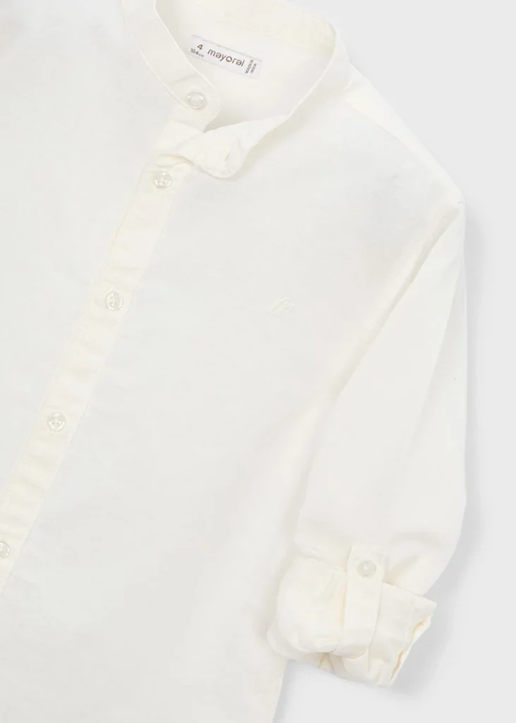mayoral Πουκαμισο μακ/κο γιακας μαο λ 26 3118 30 Κρεμ