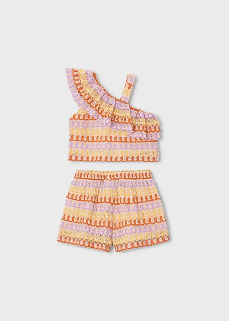 mayoral Σετ σορτς μακο φαντασια 26 3225 60 Λιλά
