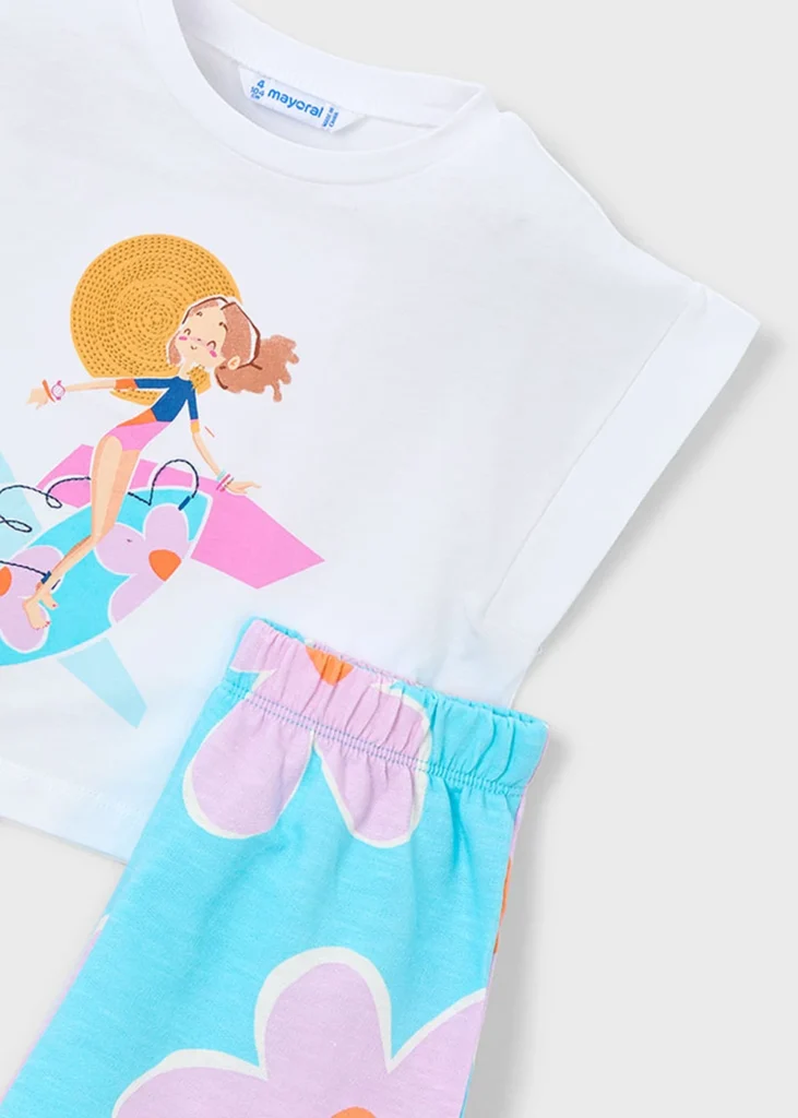 mayoral Σετ σορτς φουτερ 26 3234 81 Λιλά