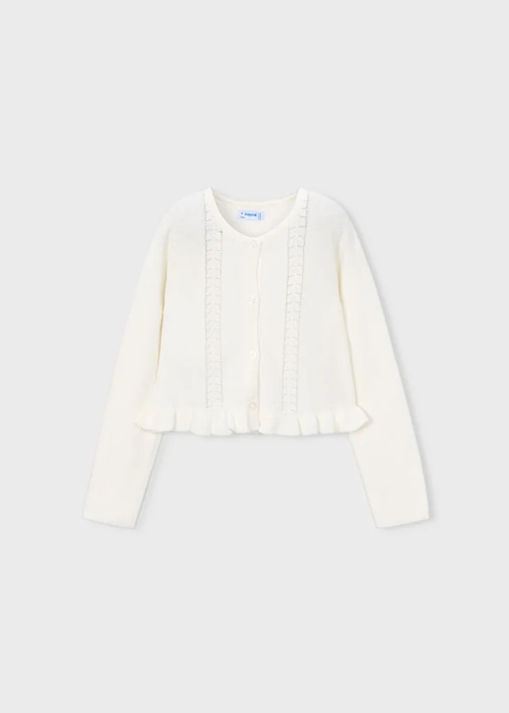 mayoral Ζακετα πλεκτη 26 3383 94 Λευκό