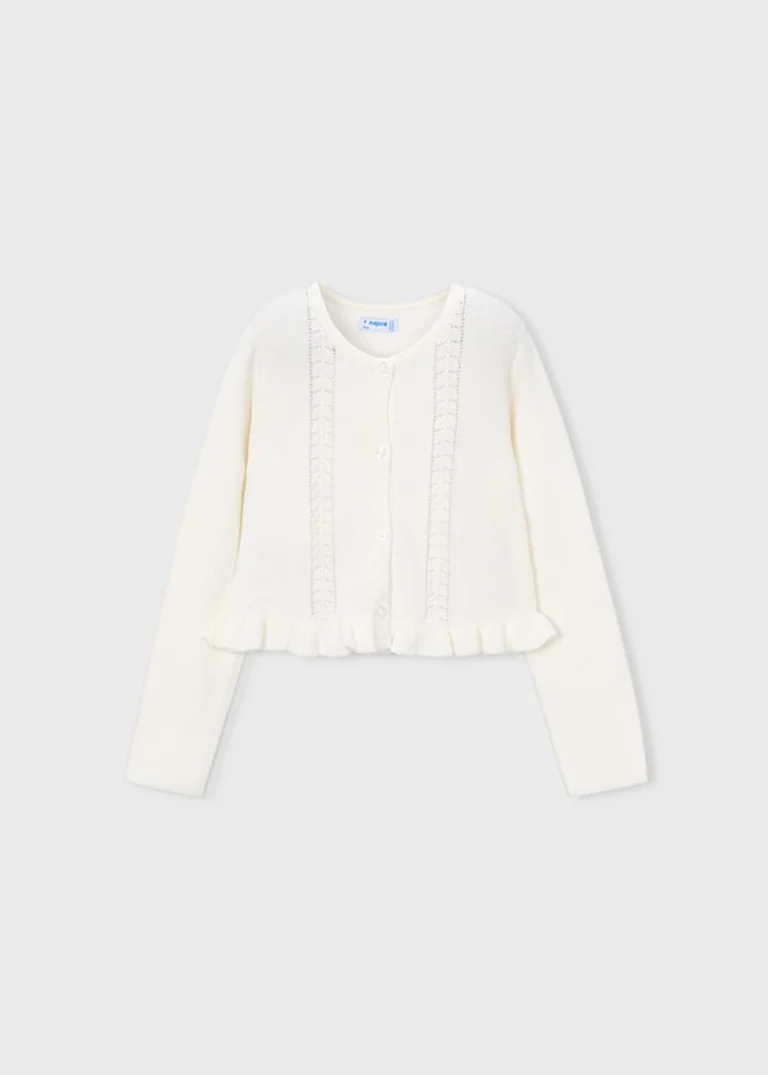 mayoral Ζακετα πλεκτη 26 3383 94 Λευκό