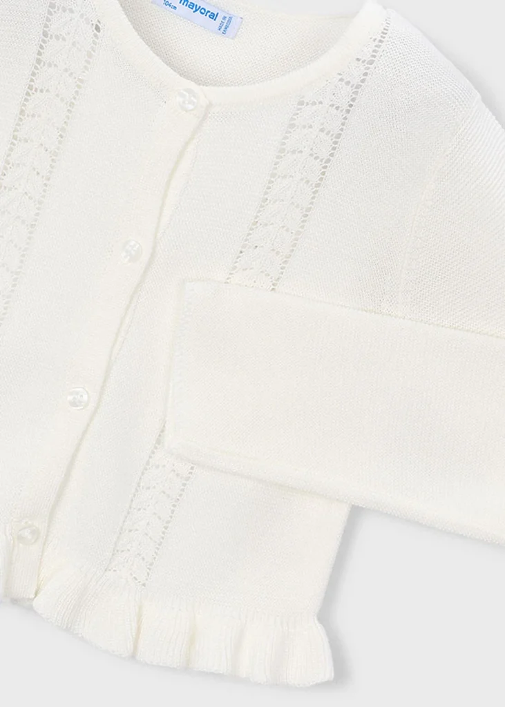 mayoral Ζακετα πλεκτη 26 3383 94 Λευκό