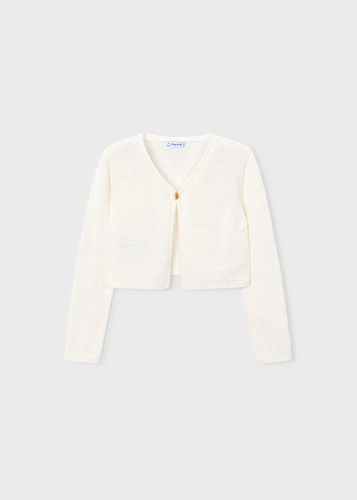 mayoral Ζακετα πλεκτη ρουστικ 26 3384 12 Εκρού