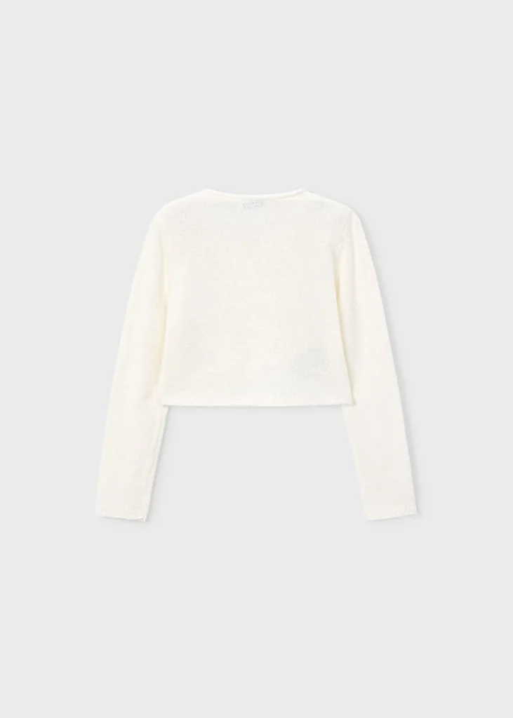 mayoral Ζακετα πλεκτη ρουστικ 26 3384 12 Εκρού