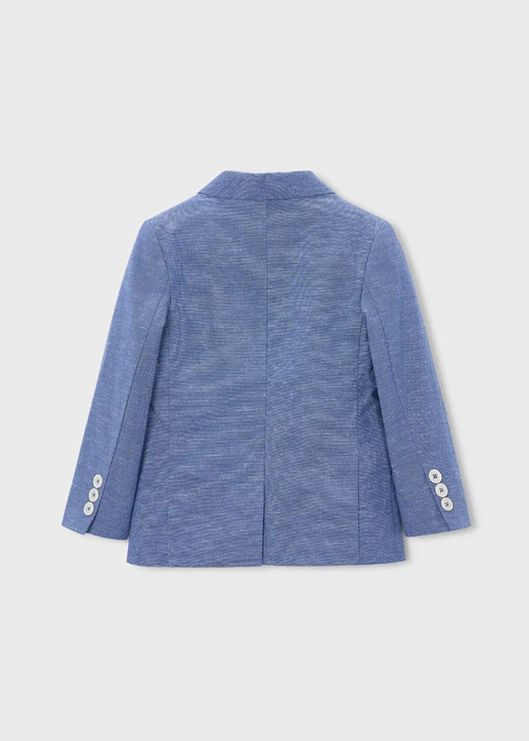 mayoral Σακακι λινο suiting 26 3437 51 Μπλε σκούρο