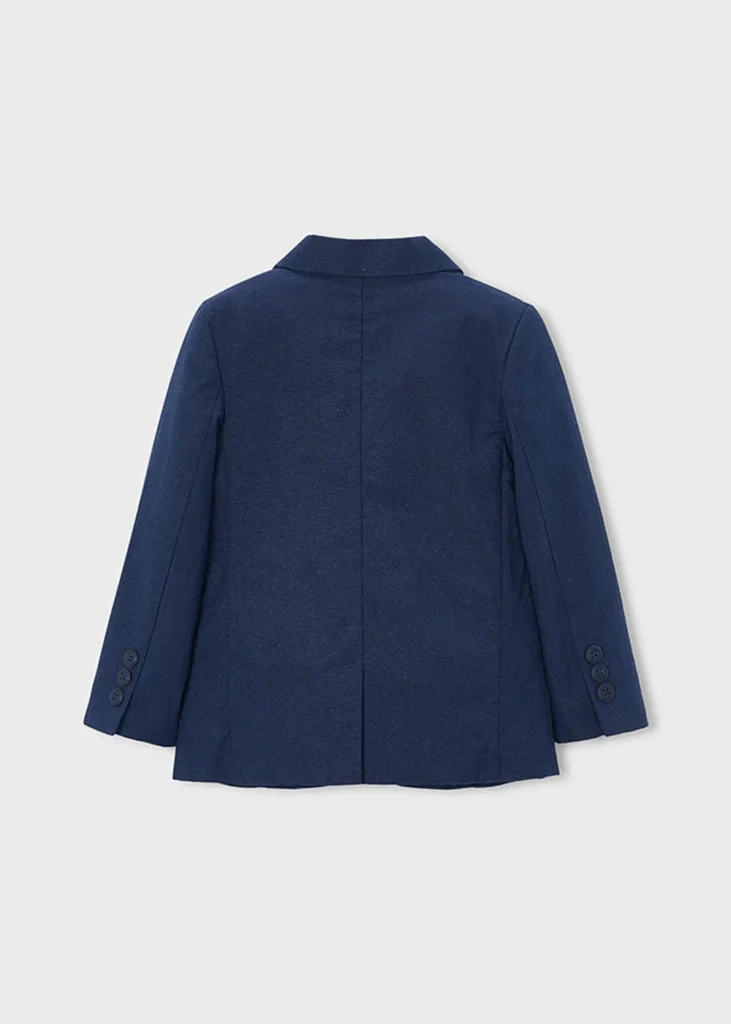 mayoral Σακακι λινο suiting 26 3437 51 Μπλε σκούρο