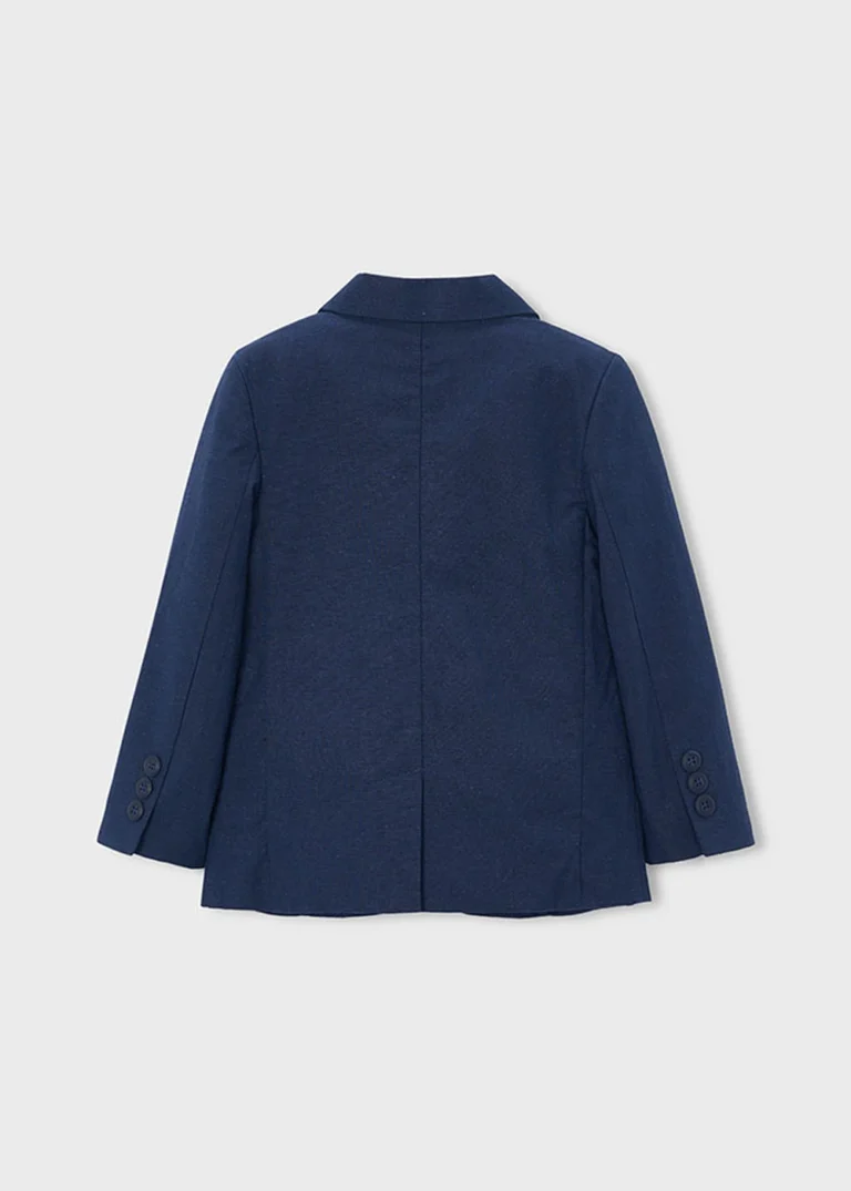 mayoral Σακακι λινο suiting 26 3437 51 Μπλε σκούρο