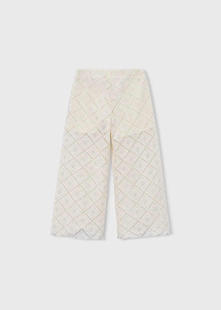 mayoral Παντελονι μακρυ crochet 26 3591 88 Μπεζ ανοιχτό