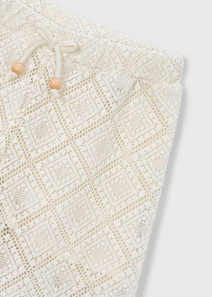 mayoral Παντελονι μακρυ crochet 26 3591 88 Μπεζ ανοιχτό