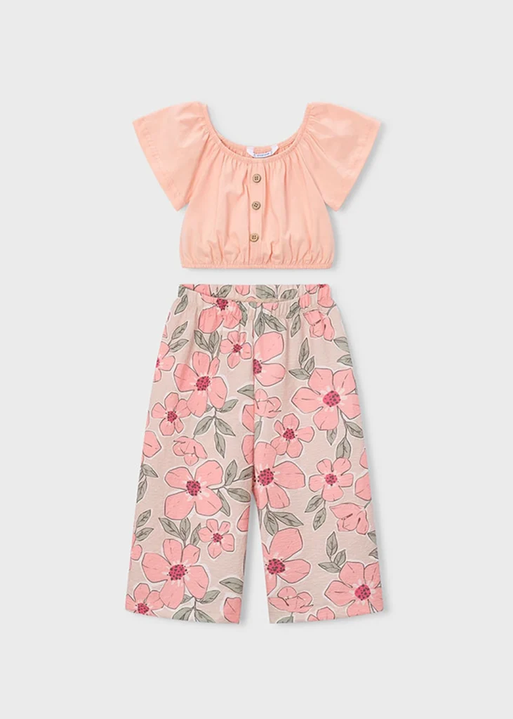 mayoral Σετ παντελονι μακρυ Σταμπωτό 26 3597 70 Πρασινομπλέ