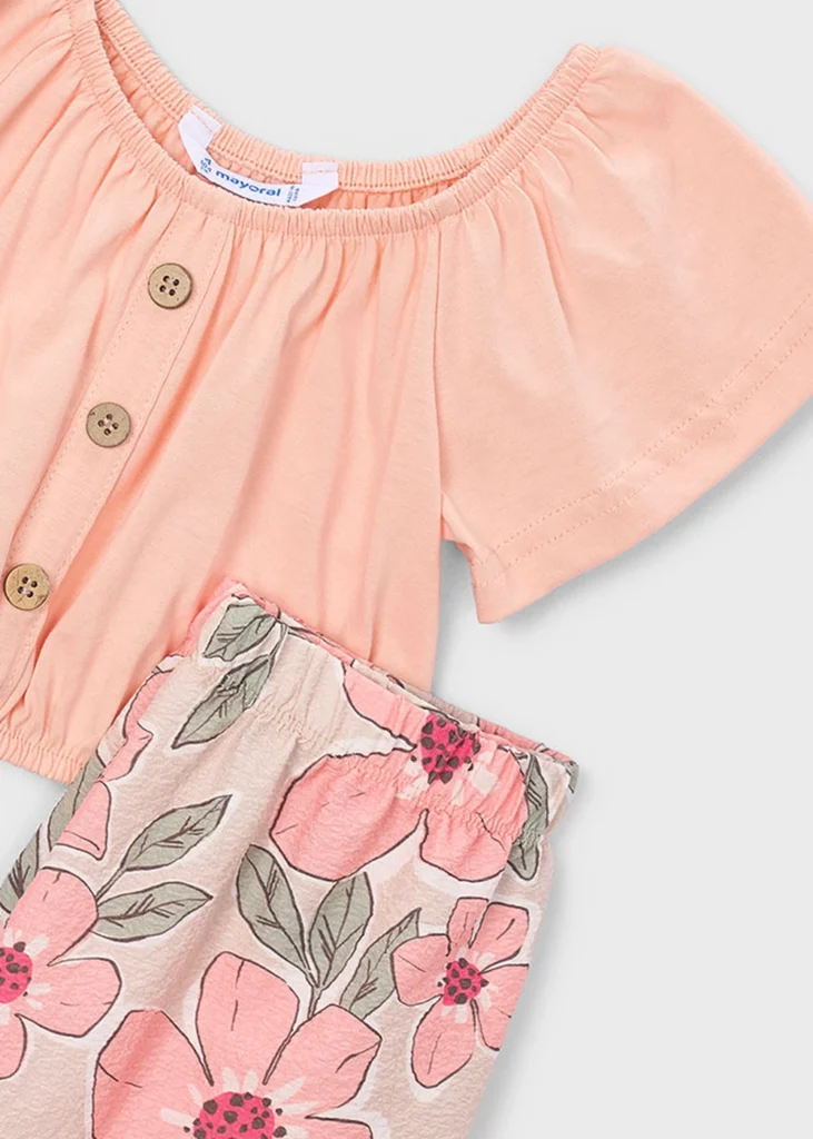 mayoral Σετ παντελονι μακρυ Σταμπωτό 26 3597 70 Πρασινομπλέ