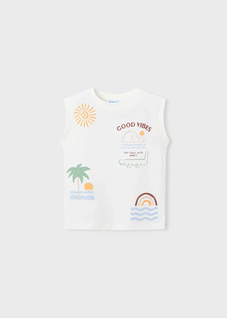 mayoral Σετ μακο κοντομανικο τιραντες 26 3603 27 Μπεζ / Ροδακινί