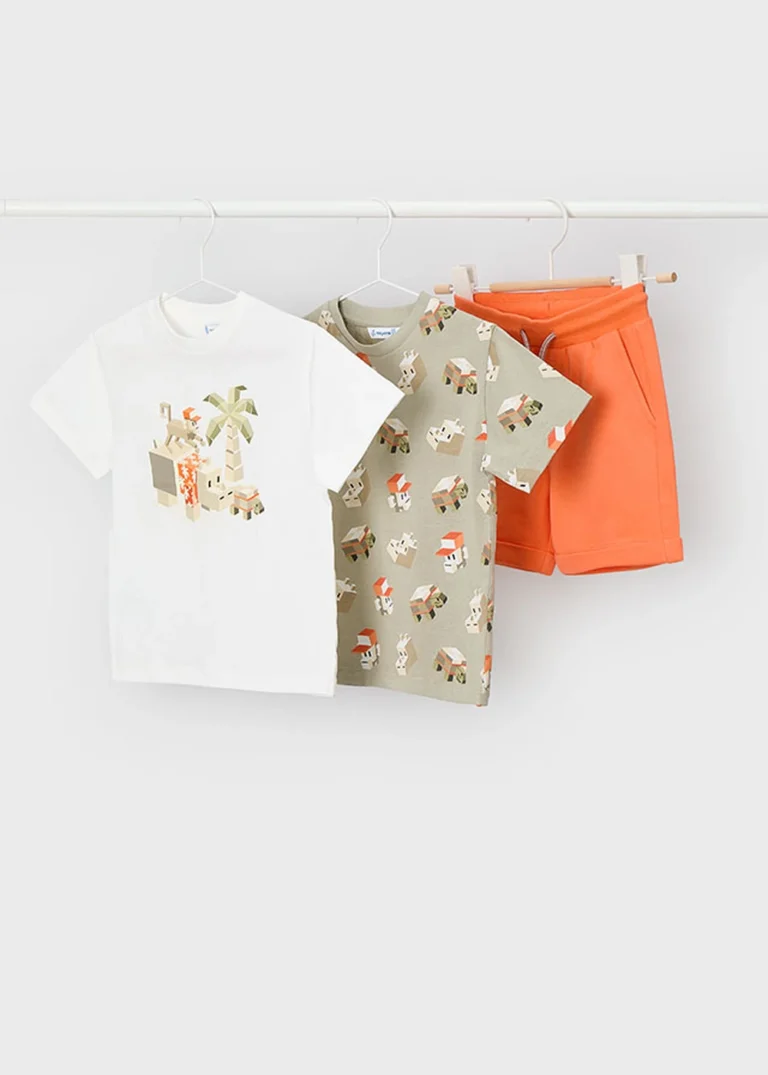 mayoral Σετ μακο 2 μπλουζες 26 3609 56 Πράσινο