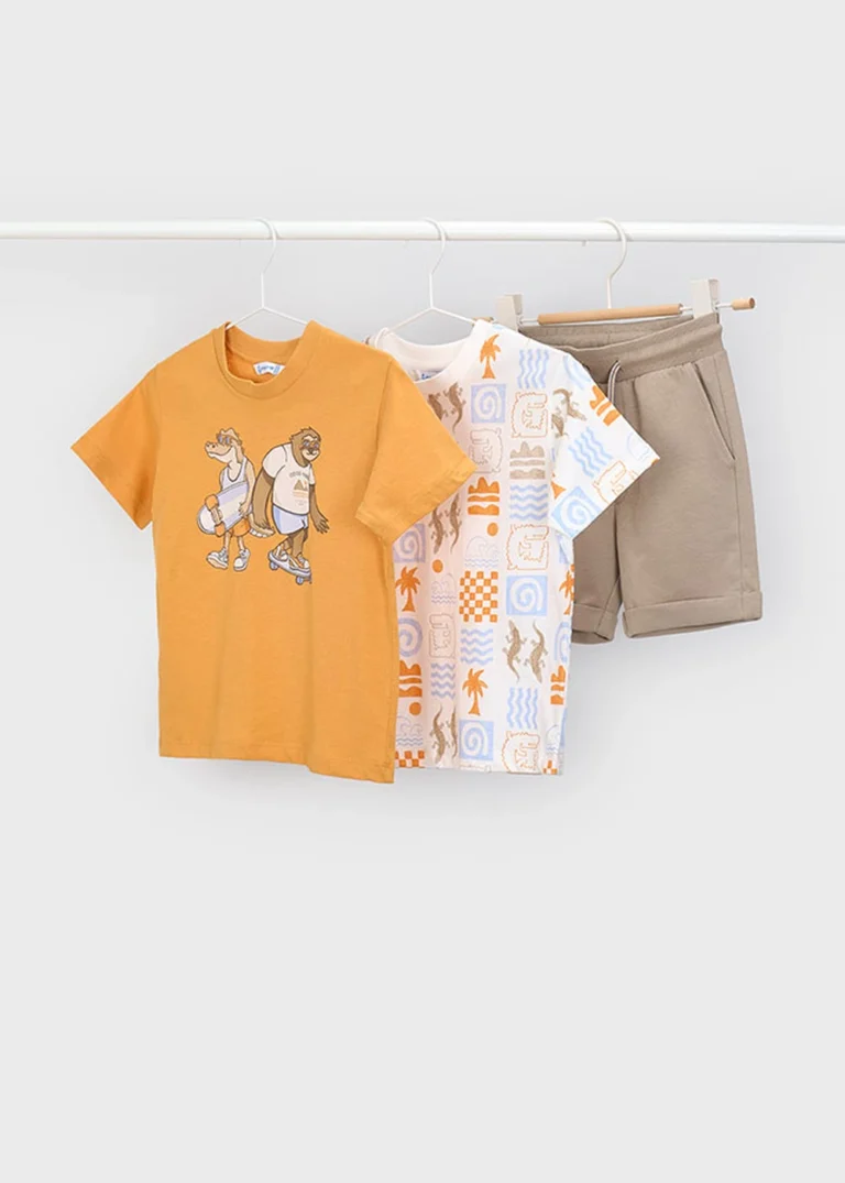 mayoral Σετ μακο 2 μπλουζες 26 3609 56 Πράσινο