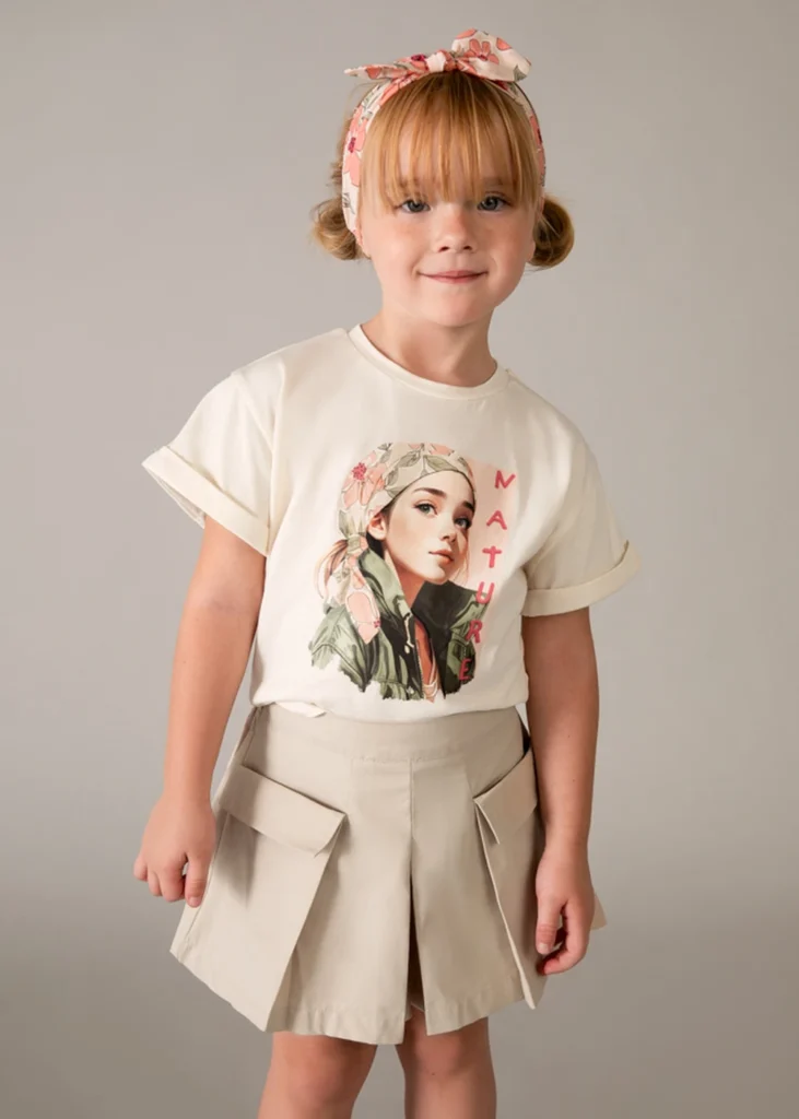 mayoral Φουστα παντελονι 26 3908 61 Μπεζ σκούρο