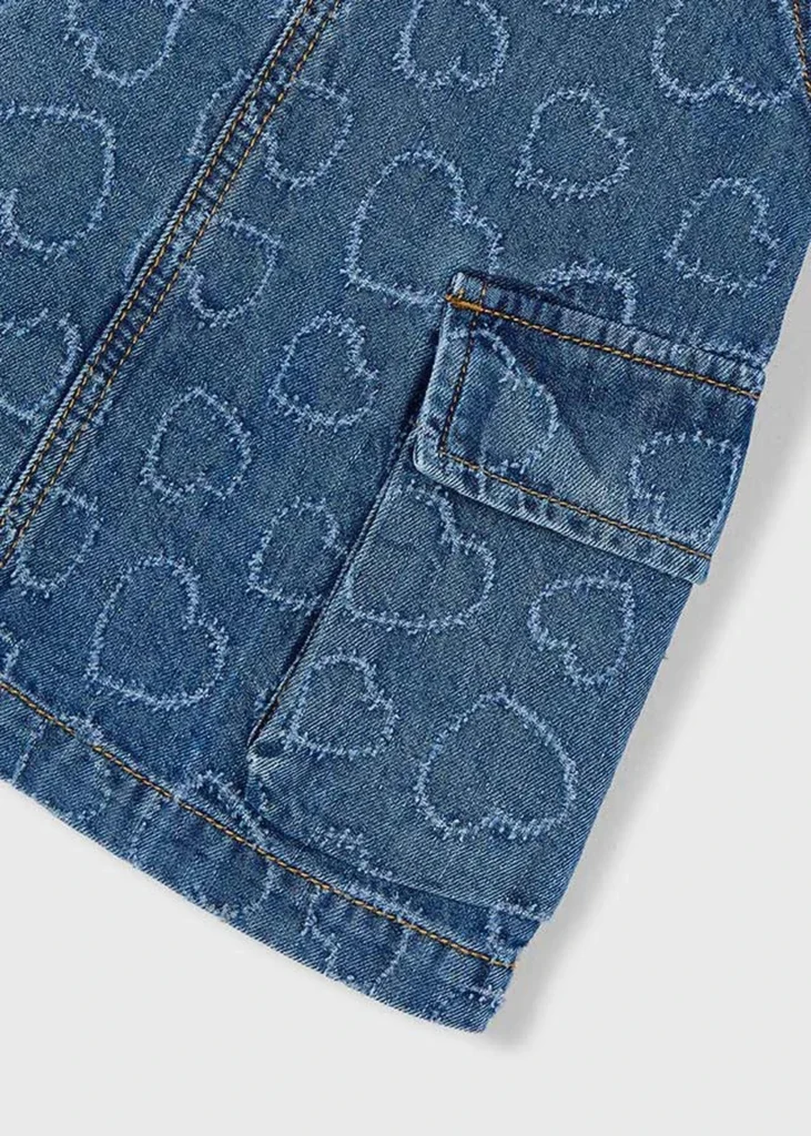 mayoral Φουστα σαλοπετα denim φαρδια 26 3910 78 Καρδιά