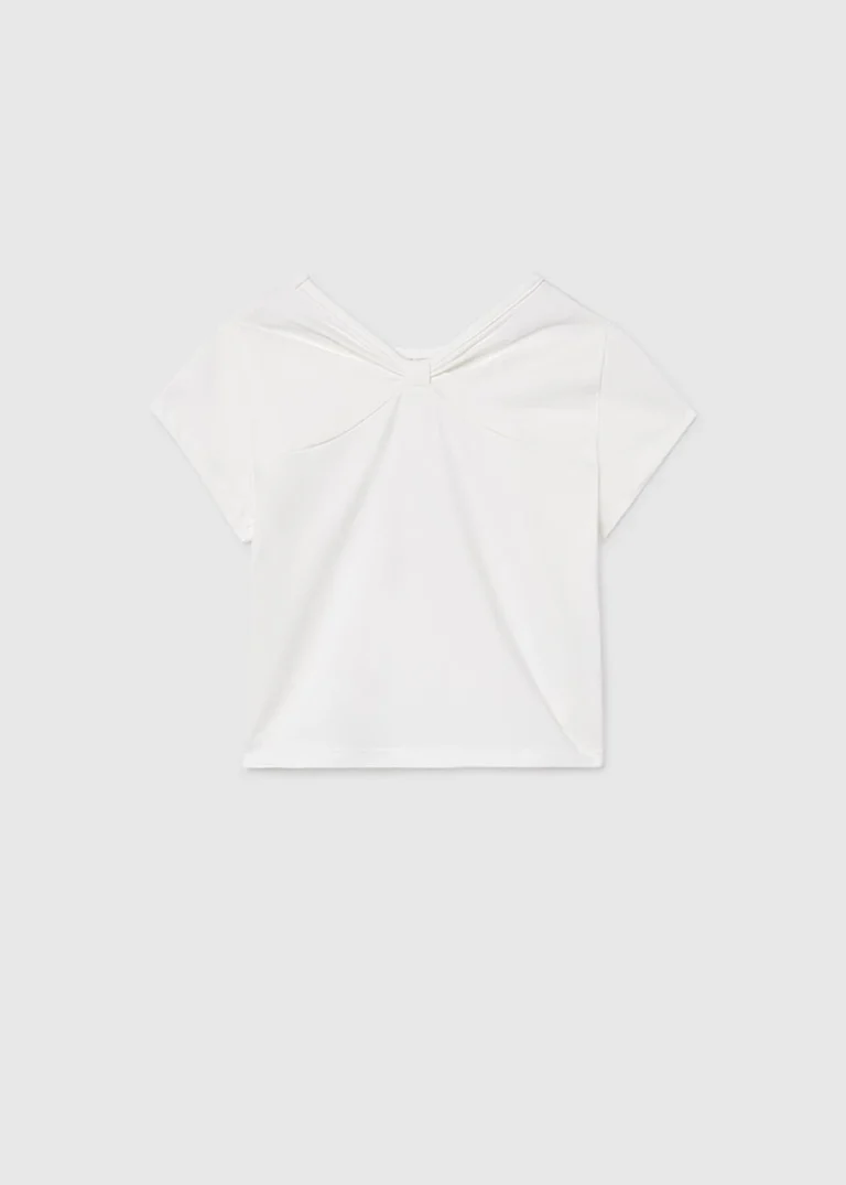 mayoral Μπλουζα κοντομανικη παγιετες 26 6002 91 Εκρού