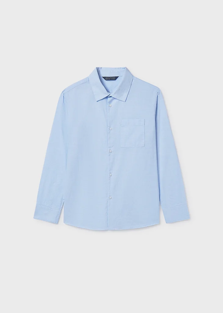 mayoral Πουκαμισο μακρυμανικο γιακας 26 6174 19 Λευκό