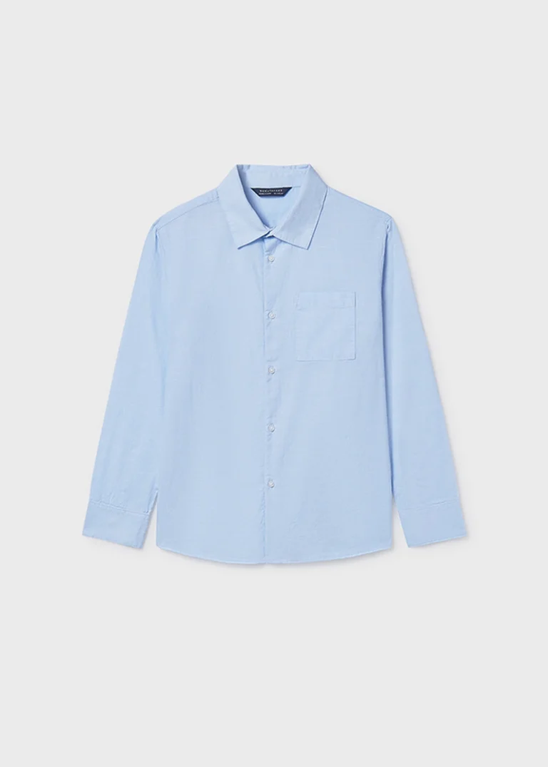 mayoral Πουκαμισο μακρυμανικο γιακας 26 6174 19 Λευκό