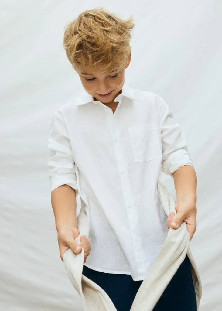 mayoral Πουκαμισο μακρυμανικο γιακας 26 6174 19 Λευκό