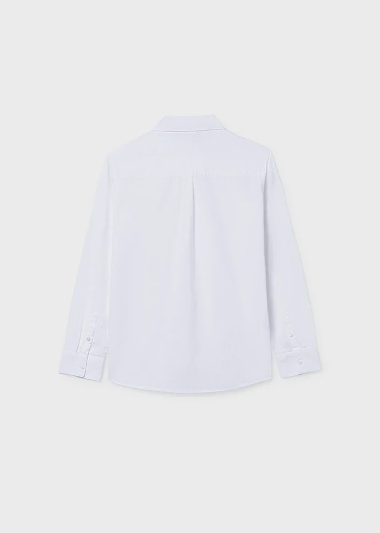 mayoral Πουκαμισο μακρυμανικο γιακας 26 6174 19 Λευκό